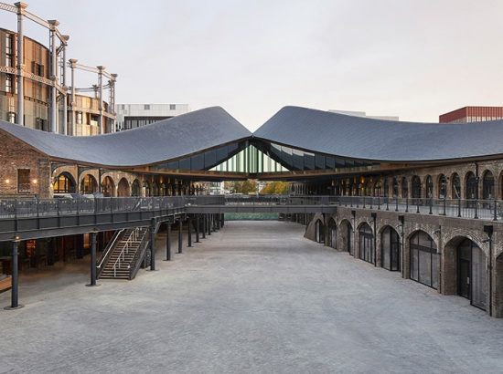 Heatherwick Studio turns old abandoned coal warehouses into a trendy cluster