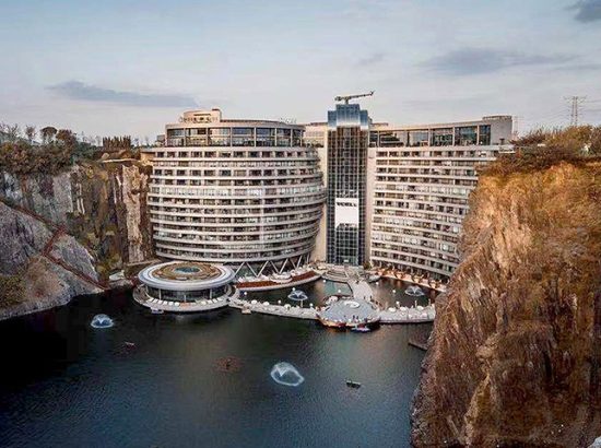 Below sea level at 88 meters, Jade + QA has built a hotel