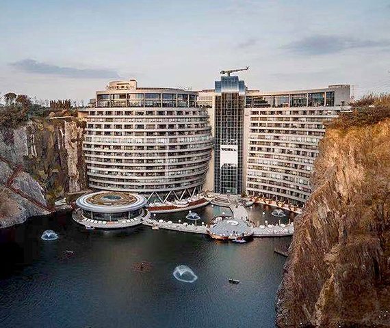 Below sea level at 88 meters, Jade + QA has built a hotel